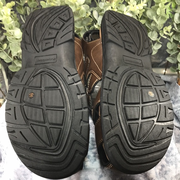 St. John’s Bay Coast Brown Fisherman Velcro Sandals Men’s 12M ☀️Brand NEW☀️ - Picture 9 of 13